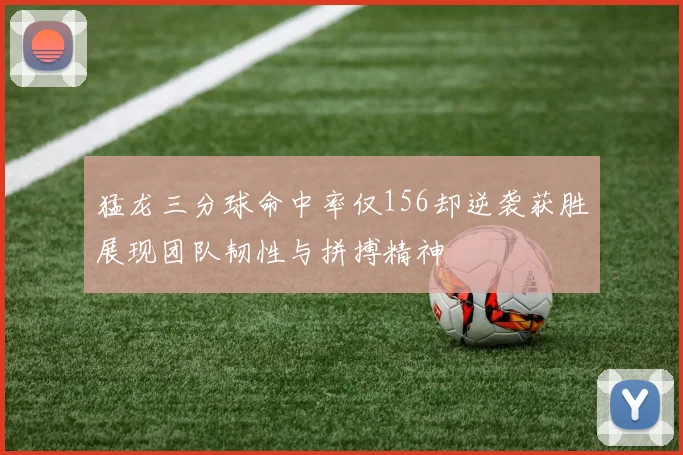 猛龙三分球命中率仅156却逆袭获胜展现团队韧性与拼搏精神